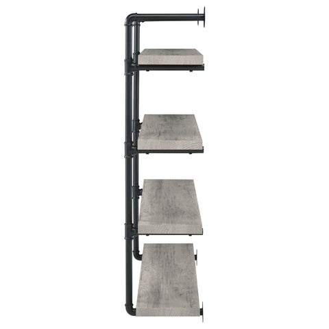 Arini 39-inch 4-shelf Wall Bookshelf Grey DriftwoodGrey Driftwood