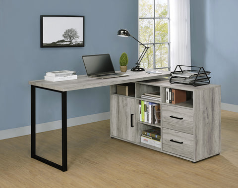 Bowdoin 59-inch L-Shape Computer Desk Grey DriftwoodGrey Driftwood