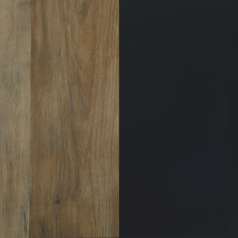 Lily 4-tier Multi-Display Shelf Rustic Brown and BlackBlack