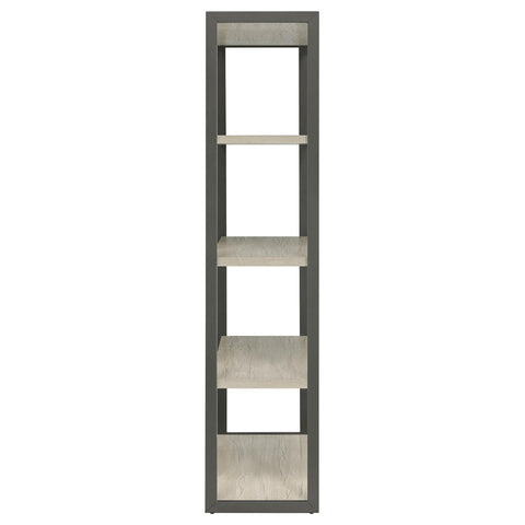Ottowa 72-inch 4-shelf Bookshelf Whitewashed Grey