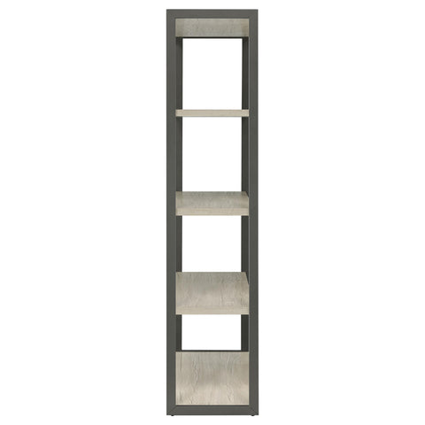 Ottowa 72-inch 4-shelf Bookshelf Whitewashed Grey