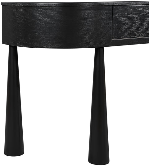 Laurel Black Acacia Veneer And Solid Wood Console Table, 1 Piece
