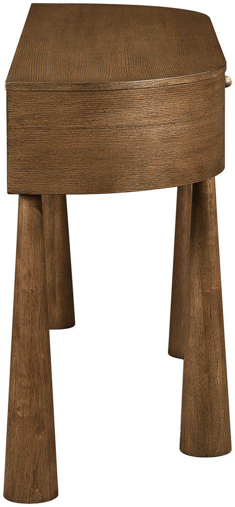 Laurel Brown Acacia Veneer And Solid Wood Console Table, 1 Piece