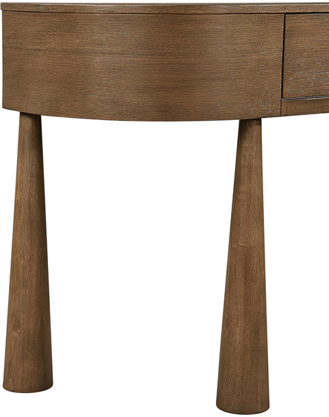 Laurel Brown Acacia Veneer And Solid Wood Console Table, 1 Piece