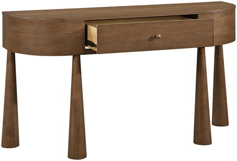 Laurel Brown Acacia Veneer And Solid Wood Console Table, 1 Piece