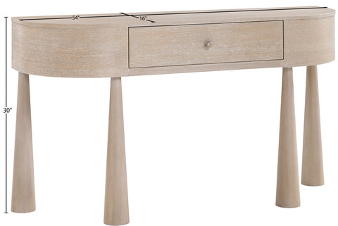 Laurel Natural Acacia Veneer And Solid Wood Console Table, 1 Piece