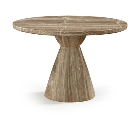 Laurel 43.5" Beige Concrete Indoor/Outdoor Dining Table, 1 Piece