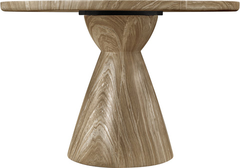 Laurel 43.5" Beige Concrete Indoor/Outdoor Dining Table, 1 Piece