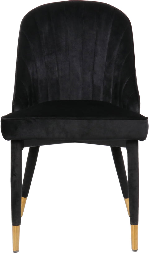 Maui Black Velvet Dining Chair C