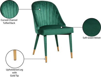 Maui Green Velvet Dining Chair C