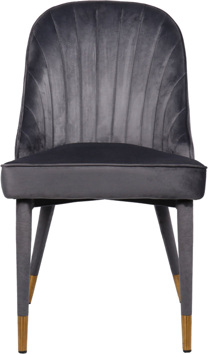 Maui Grey Velvet Dining Chair C