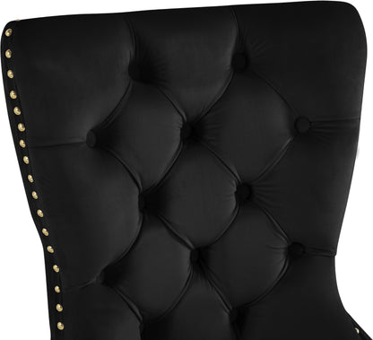 XOXO Black Velvet Dining Chairs C