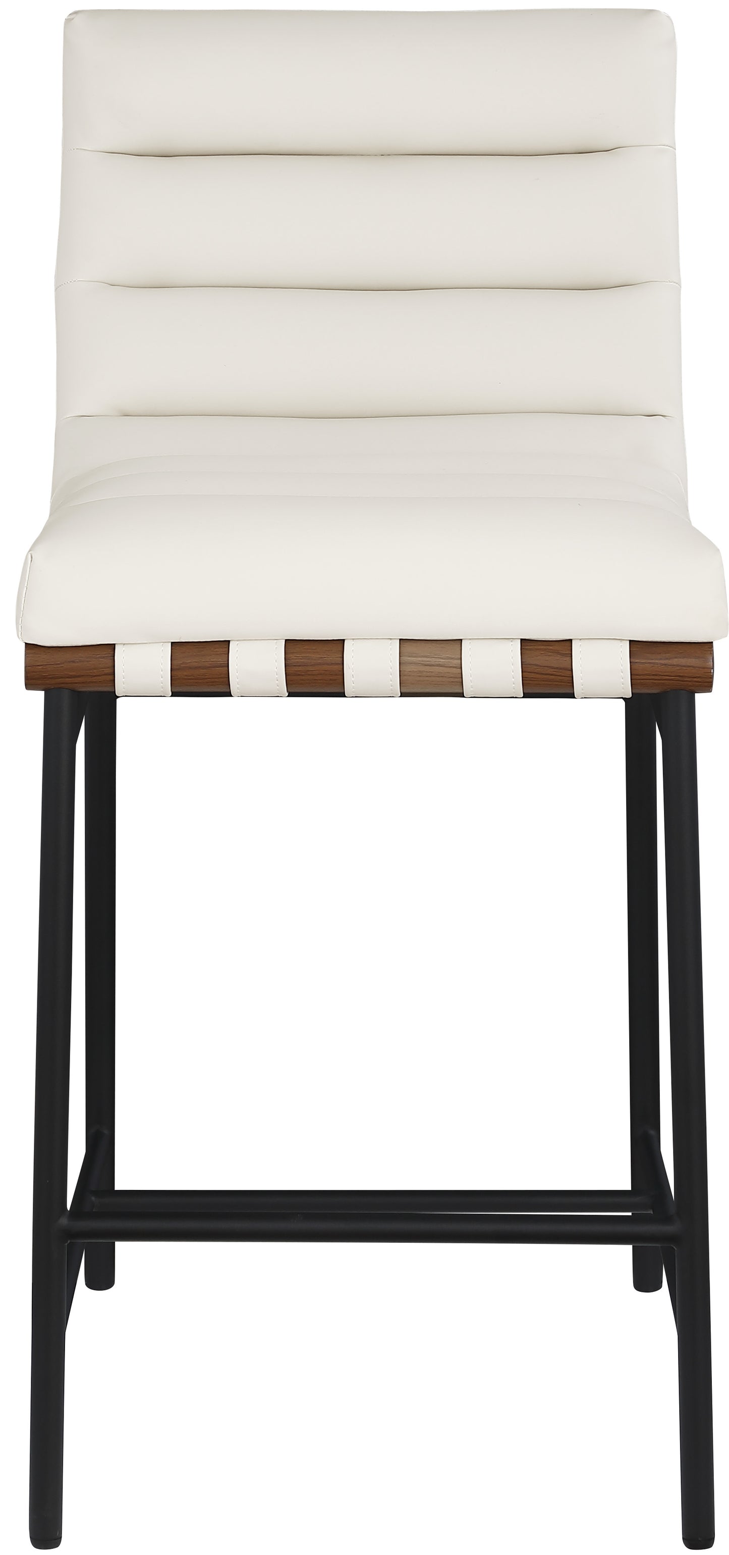 hannah cream faux leather counter stool c