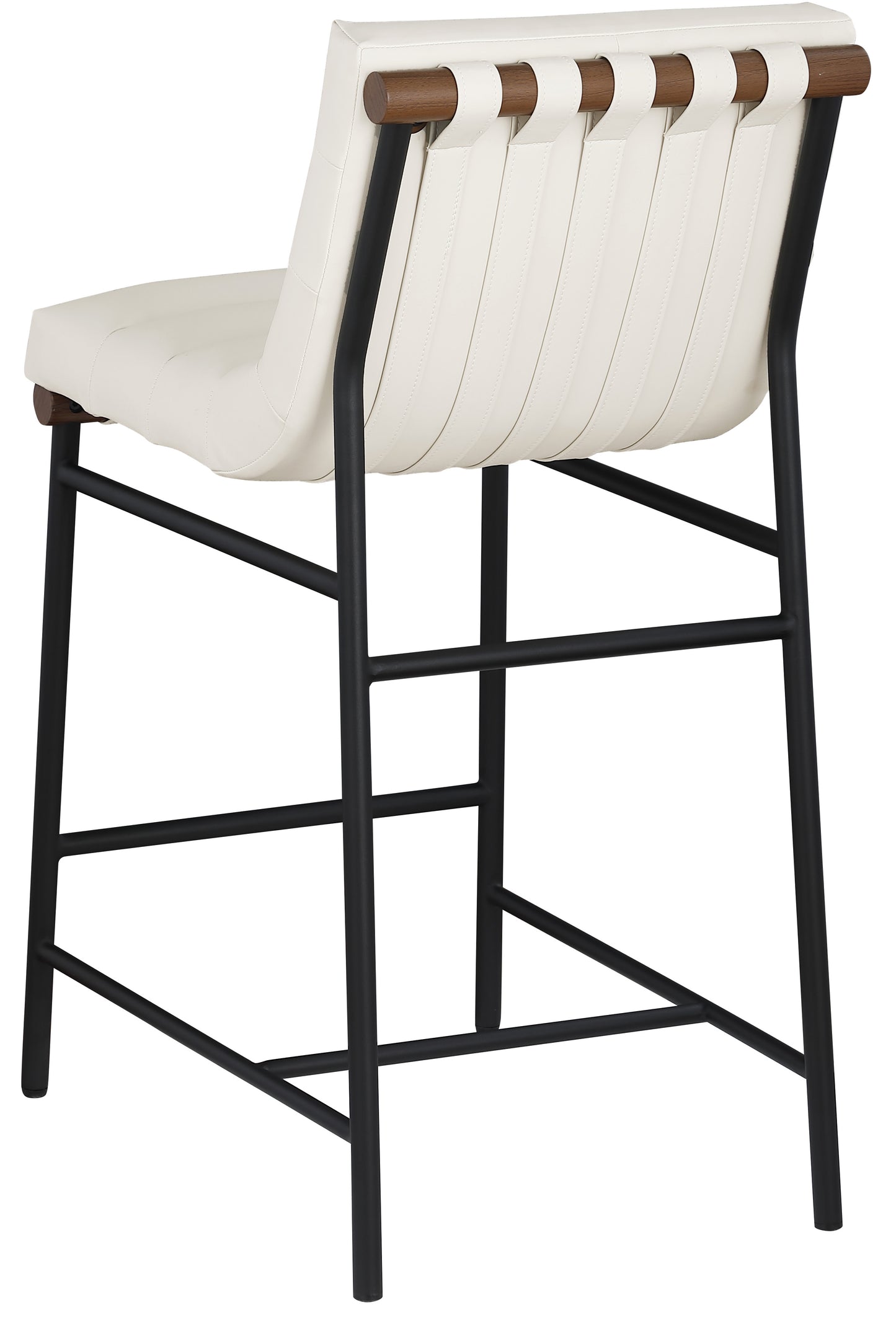 hannah cream faux leather counter stool c