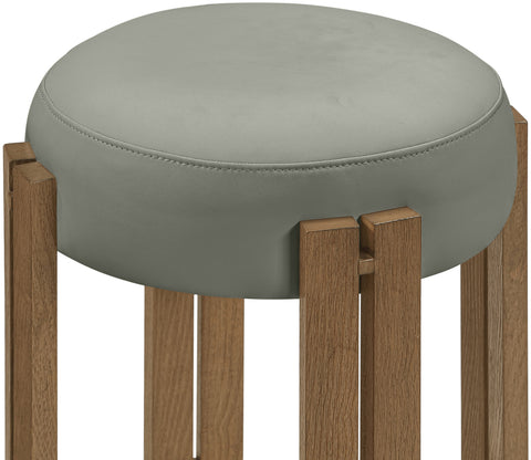 Nova Olive Vegan Leather Upholstered Counter Stool, 1 Piece