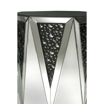 Caius Nysa Coffee Table, Mirrored & Faux Crystals