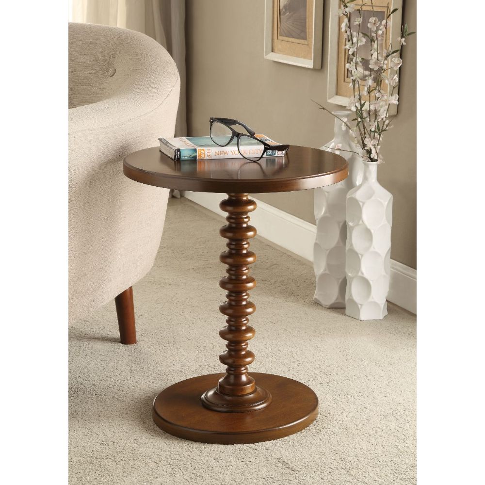 house acton accent table, walnut finish