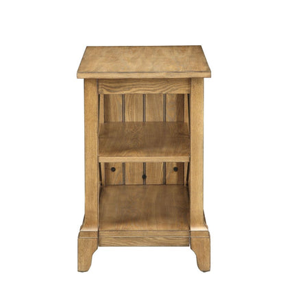 Ilana End Table, Oak Finish