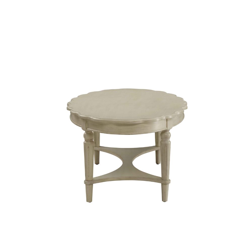 ilana fordon coffee table, french antique white finish