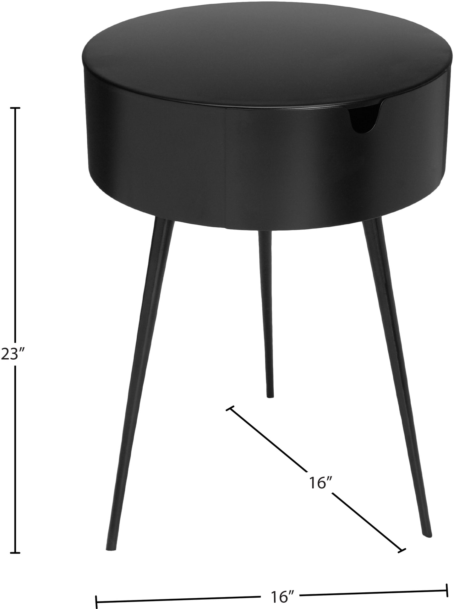 cane black night stand black