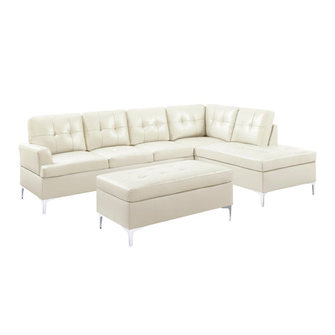 Laird (3)3-Piece Sectional with Right Chaise and Ottoman