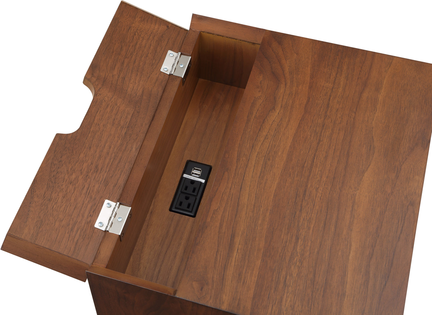 oliver walnut night stand walnut