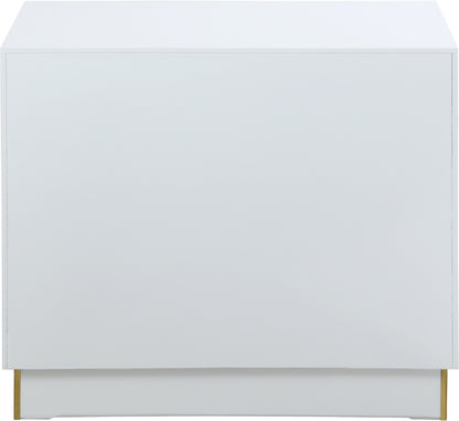 Esme White Lacquer Side Table