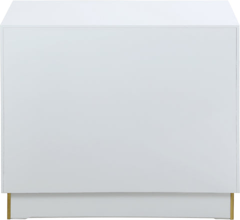 Esme White Lacquer Side Table