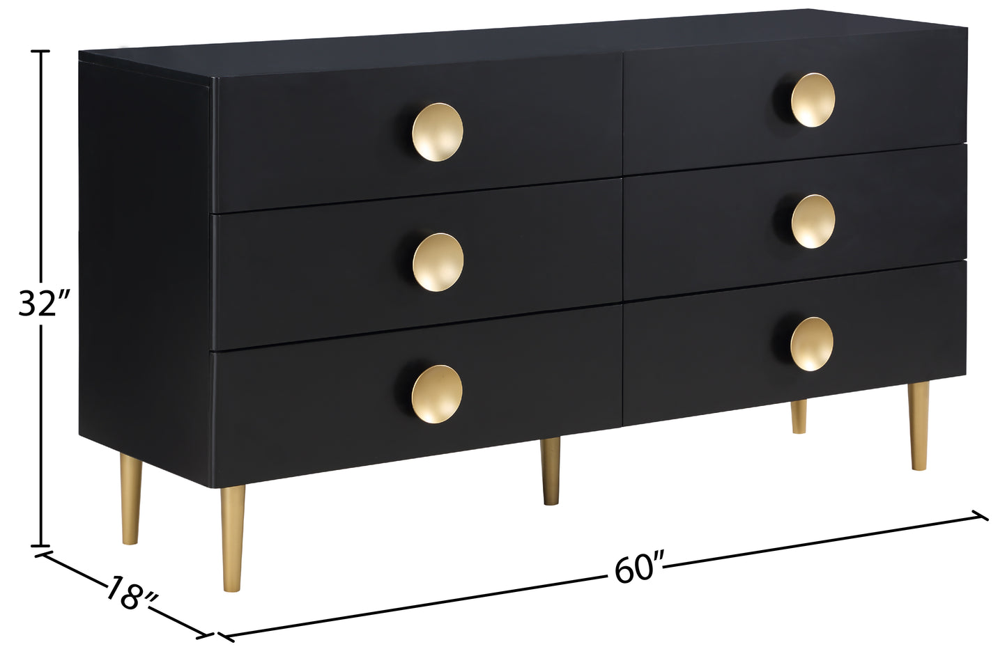 pop black dresser d