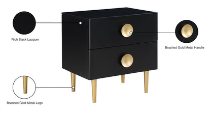 Pop Black Night Stand NS