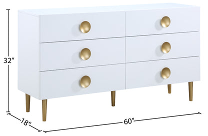 Pop White Dresser D