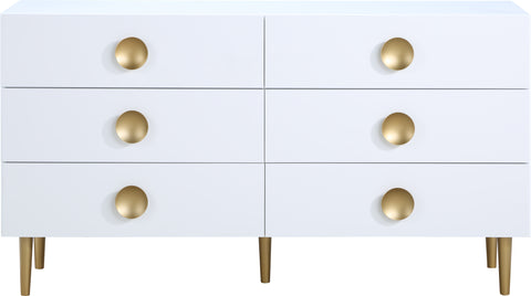 Darcy White Wood Veneer Dresser, 1 Piece