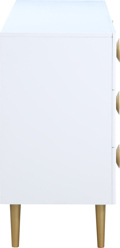 Darcy White Wood Veneer Dresser, 1 Piece
