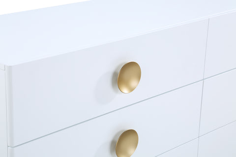 Darcy White Wood Veneer Dresser, 1 Piece