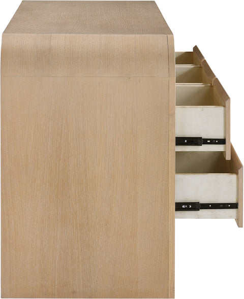 Lennox Natural Solid Wood And Veneer Dresser, 1 Piece