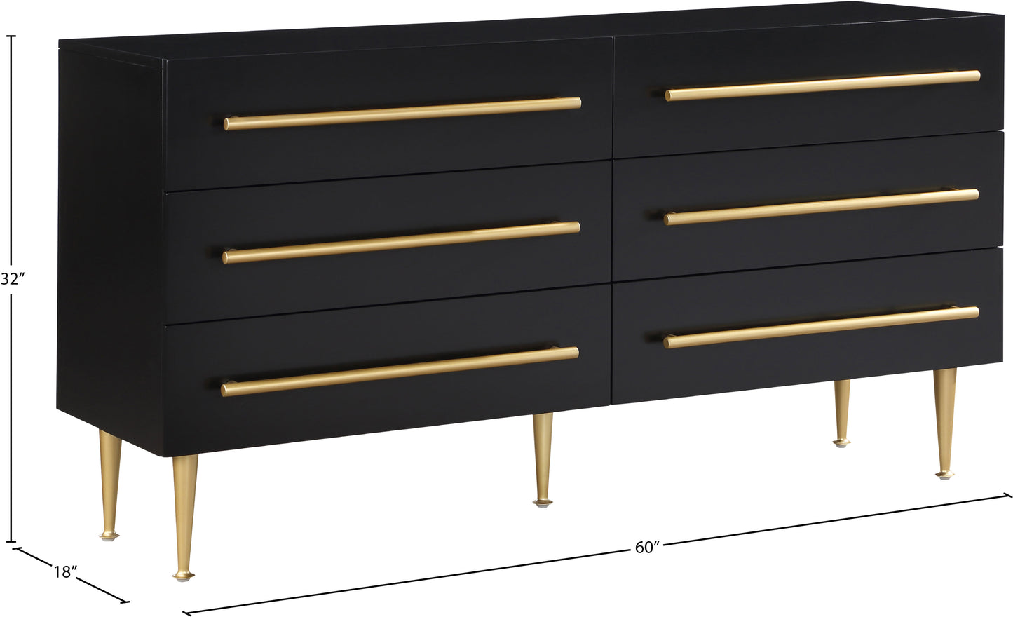 sherwood black dresser d