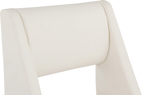 Mykonos Cream Faux Leather Dining Chair C