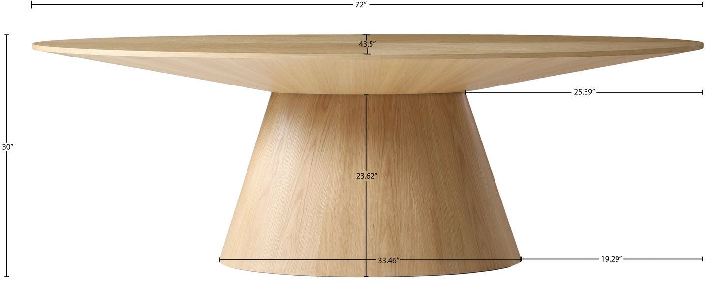 golda natural oak dining table t