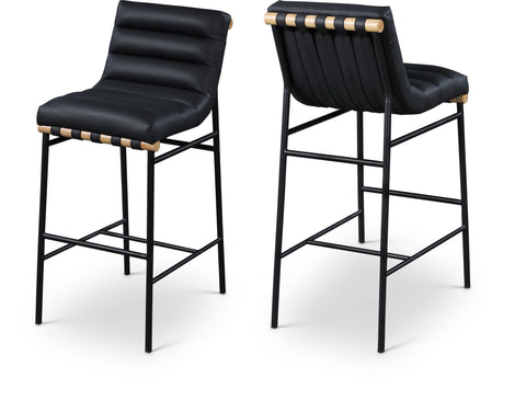 Lennox Black Boucle Fabric Upholstered Bar Stool, 1 Piece