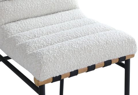 Hannah Cream Boucle Fabric Bar Stool C