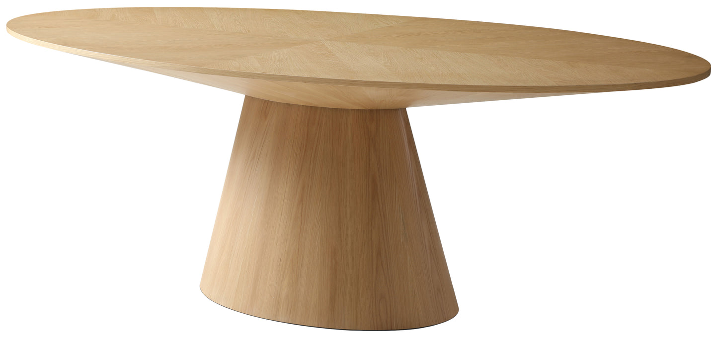 golda natural white oak dining table t