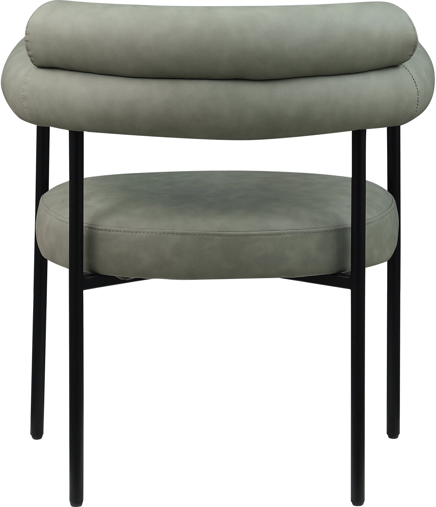 santorini green vegan leather dining chair