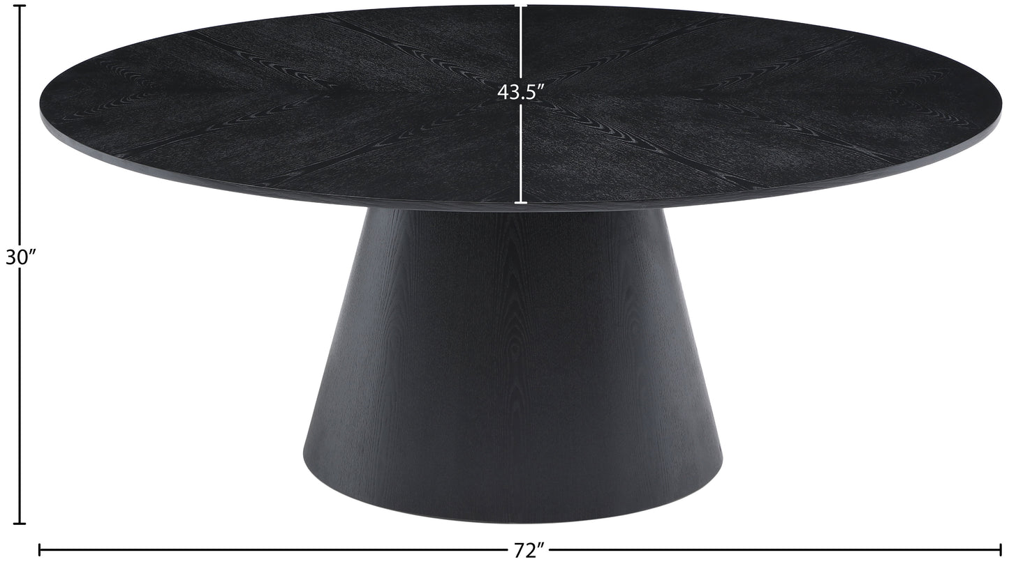 golda black dining table t