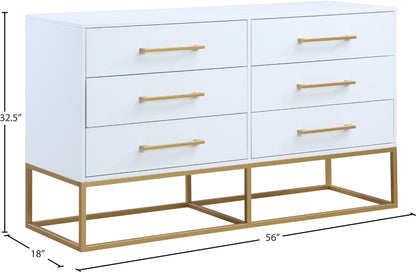 Beckwith White Dresser D