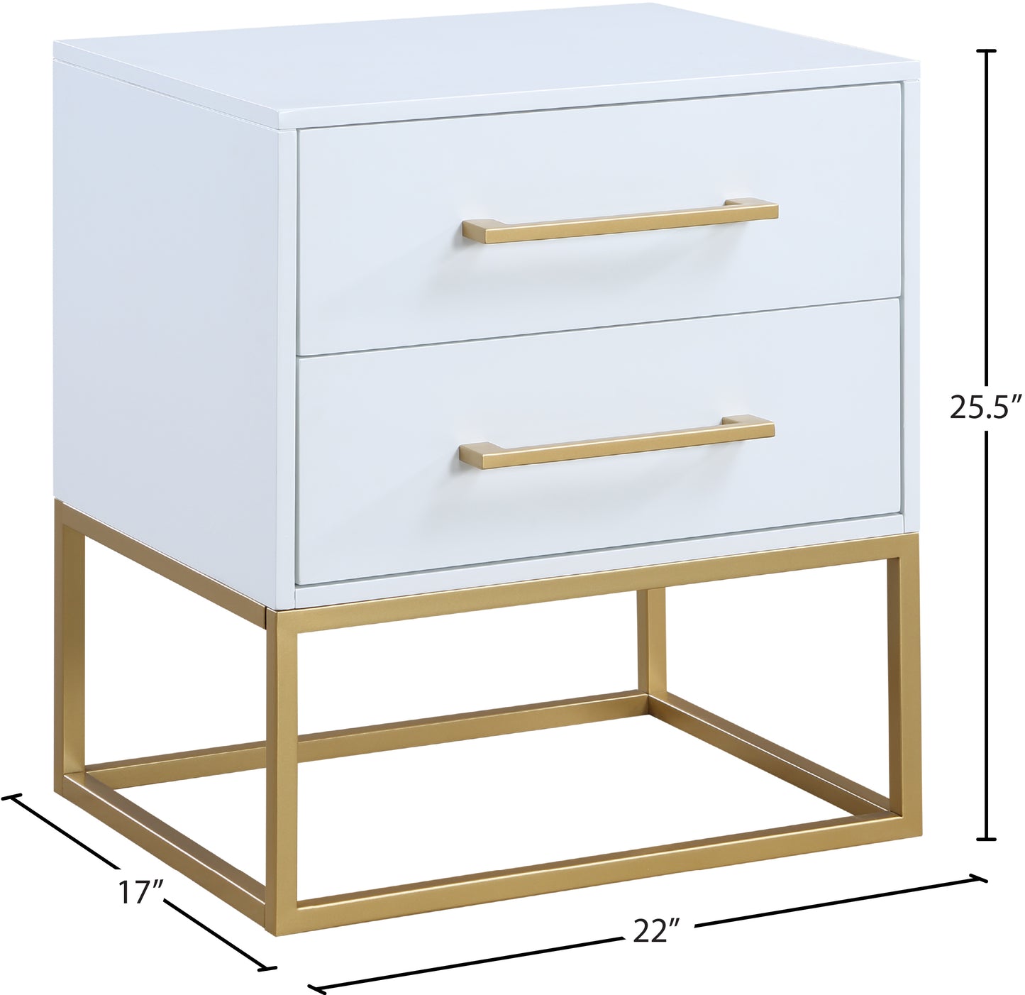 beckwith white night stand ns