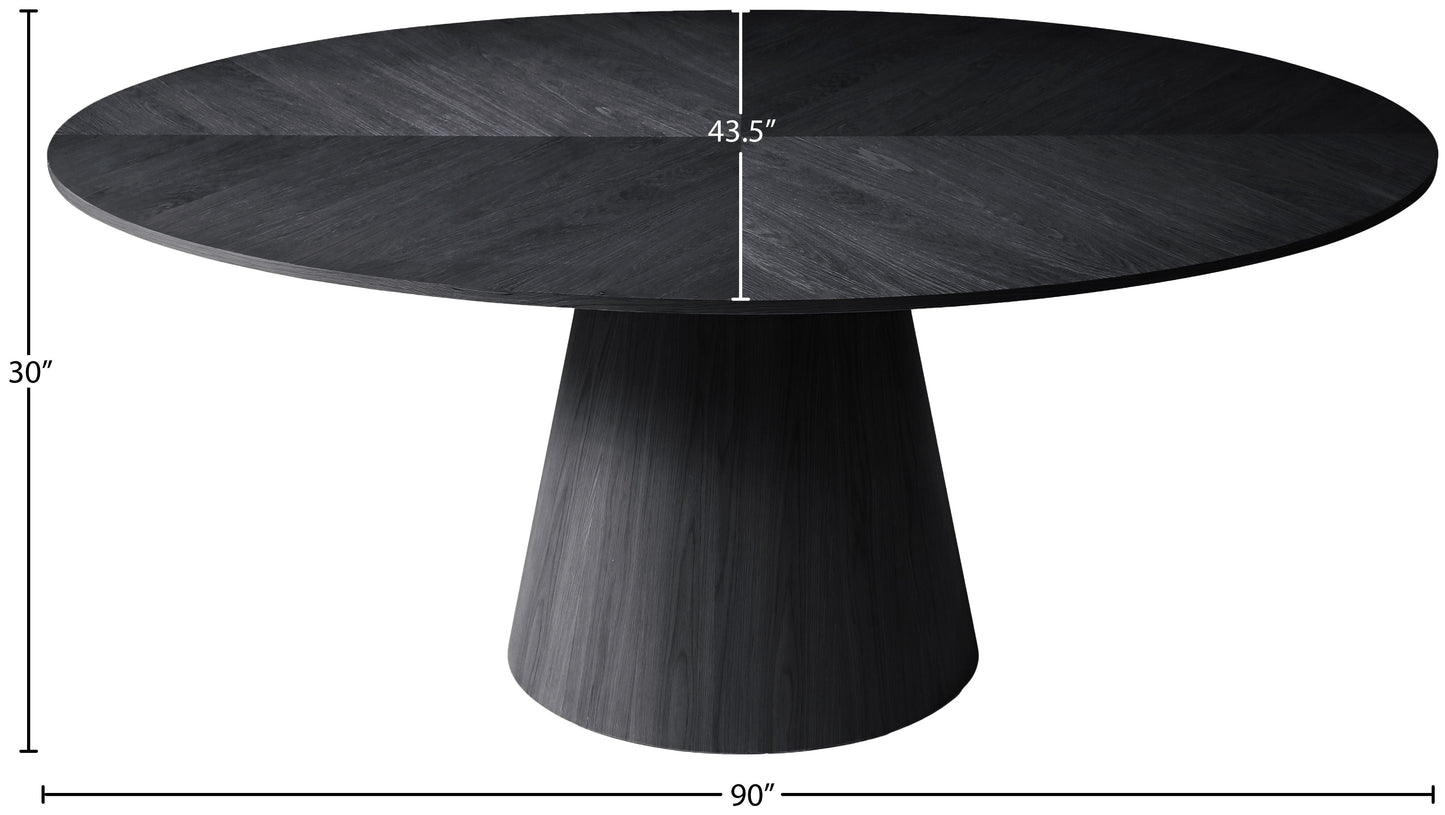 golda black dining table t