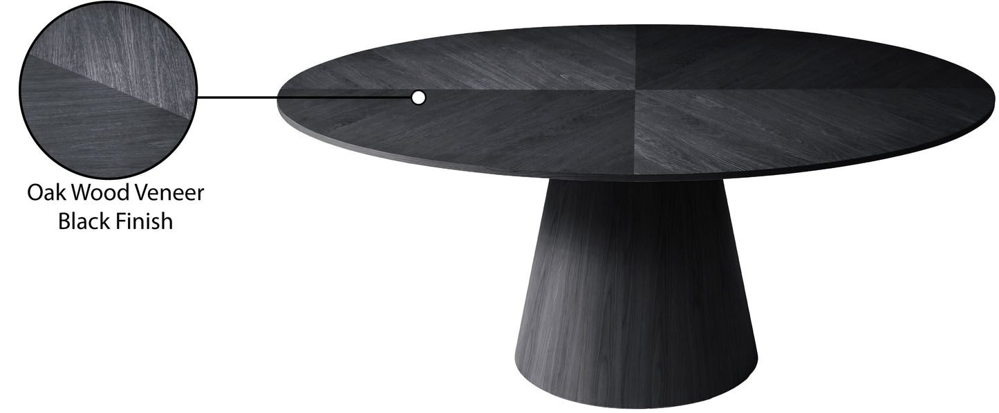 golda black dining table t