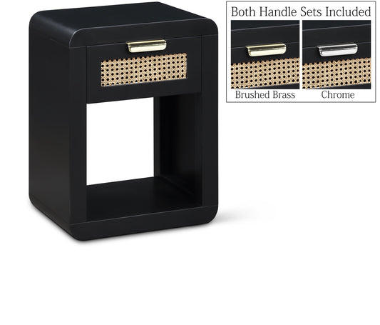 Zaylan Black Night Stand