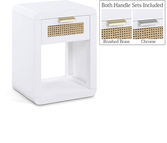 Zaylan White Night Stand