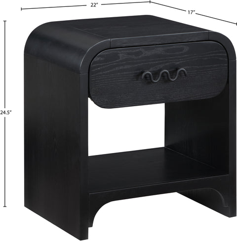 Bellissimo Black Night Stand / Side Table NS